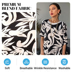 Floral Print long dress – Relaxed Fit, Round Neck