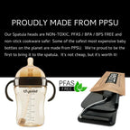 Adjustable Angle Spatula with 2 PPSU Blades – 7 Positions, Air Fryer Safe
