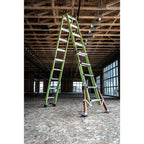 🎉Model 22, Version 1A Fiberglass “Little Giant” All-Terrain Conqueror Ladder（🎁Special Sale—Free Shipping）