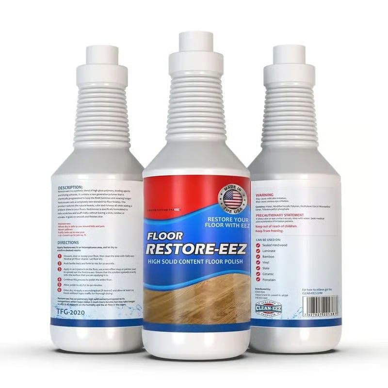 Floor Restorer & Polish – Instant Shine & Protection for Hardwood, Laminate, Vinyl & Tile