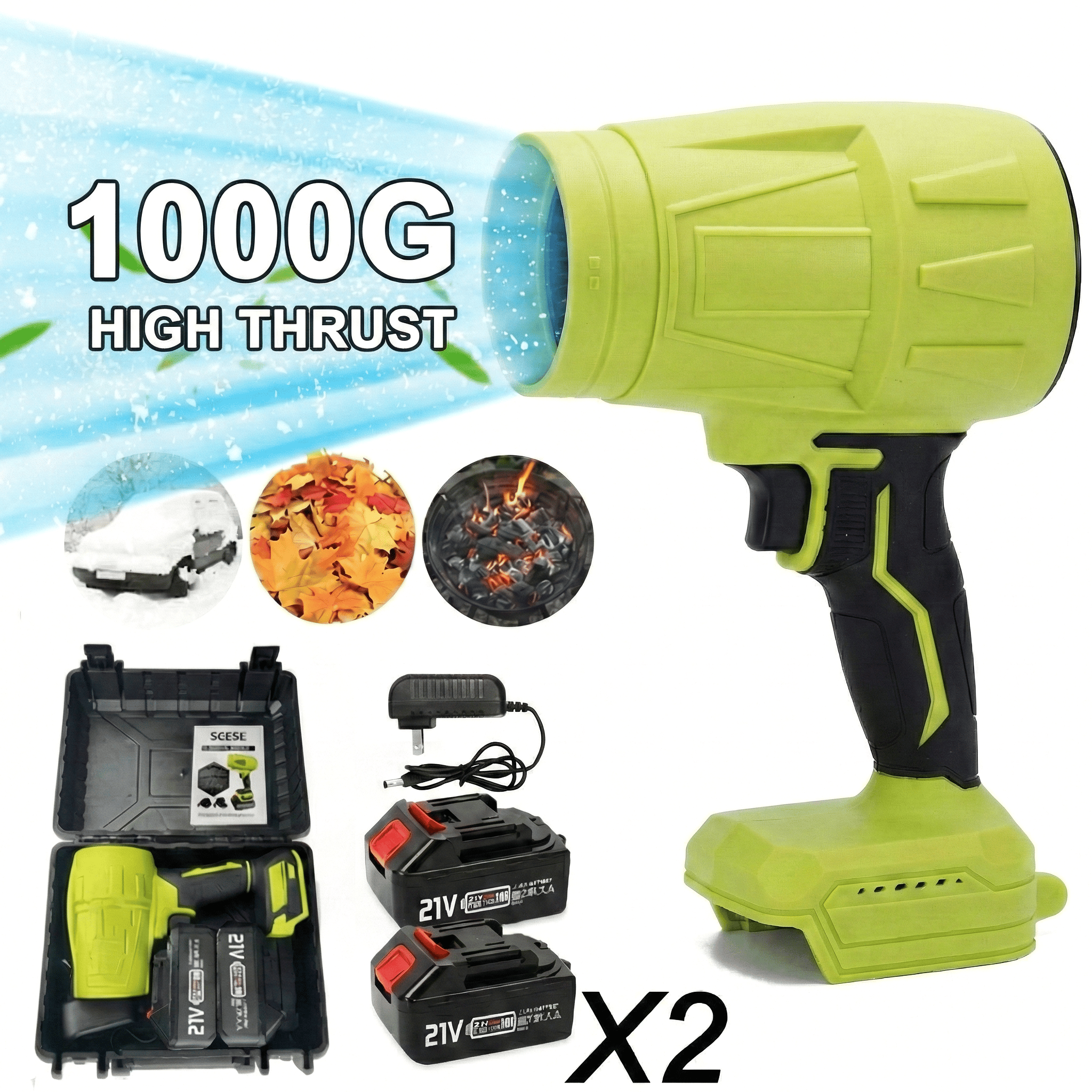 Cordless Handheld Air Duster & Blower – High-Speed Turbine Fan for Car, Computer, Home & Outdoor Cleaning