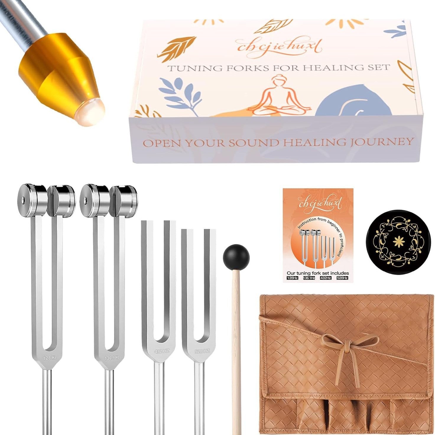 Healing Tuning Fork Set – 4 Frequencies