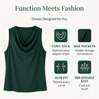 💝💝Women's Elegant Slim Fit Cowl Neck Dress
