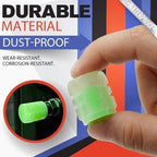 Fluorescent Tire Valve Caps — Glow in the Dark, Dustproof & Corrosion Resistant