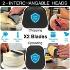 Adjustable Angle Spatula with 2 PPSU Blades – 7 Positions, Air Fryer Safe