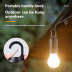 Portable Solar Camping Light Bulb – USB-C Rechargeable LED Tent Lantern for Outdoor & Emergency