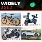 Fluorescent Tire Valve Caps — Glow in the Dark, Dustproof & Corrosion Resistant