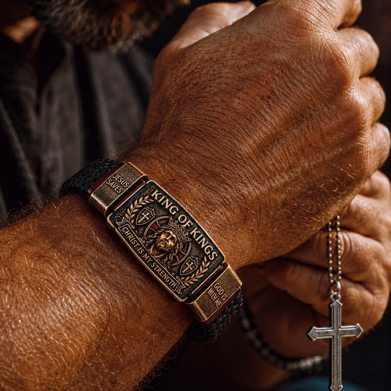 💝💝King of Kings Faith Bracelet – Adjustable Christian Wristband – Gift