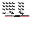 Lever Wire Connectors 2 Pin 20 PCS – Quick Splicing Electrical Terminal Block for DIY Home Wiring
