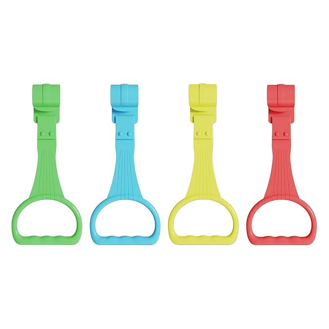 Baby Pull Up Rings 4 Pack – Playpen Handle Grip for Toddlers to Stand Up