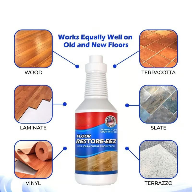 Floor Restorer & Polish – Instant Shine & Protection for Hardwood, Laminate, Vinyl & Tile