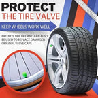 Fluorescent Tire Valve Caps — Glow in the Dark, Dustproof & Corrosion Resistant