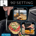 Adjustable Angle Spatula with 2 PPSU Blades – 7 Positions, Air Fryer Safe