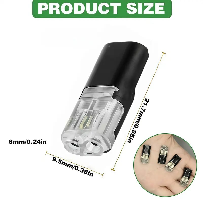 Lever Wire Connectors 2 Pin 20 PCS – Quick Splicing Electrical Terminal Block for DIY Home Wiring