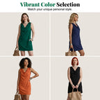 💝💝Women's Elegant Slim Fit Cowl Neck Dress