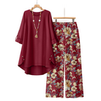 💝💝New Arrivals-Women's Cotton Linen Half Sleeve Top ＆ Pants Set