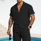 💝💝Solid Color Two-Piece Summer Outfit for Men